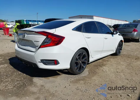 2020 Honda Civic Sport z USA, uszkodzony, nr VIN 2HGFC2F88LH557332